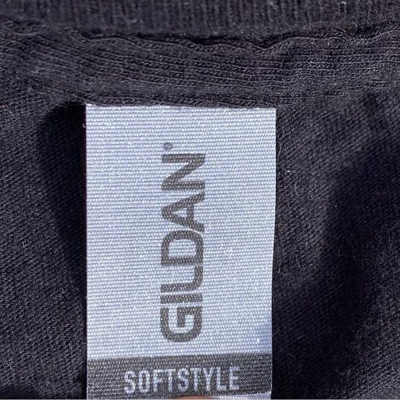 Gildan Soft Style Black Graphic T-shirt Anatomy of Ball Python. Small. EUC! - Picture 3 of 4